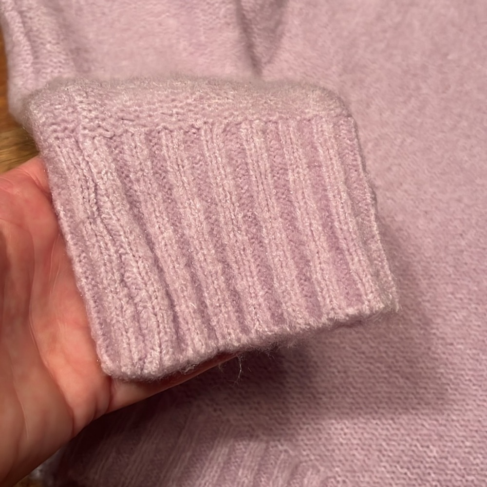 Like new Wild Fable light lavender knit sweater - Picture 5 of 12